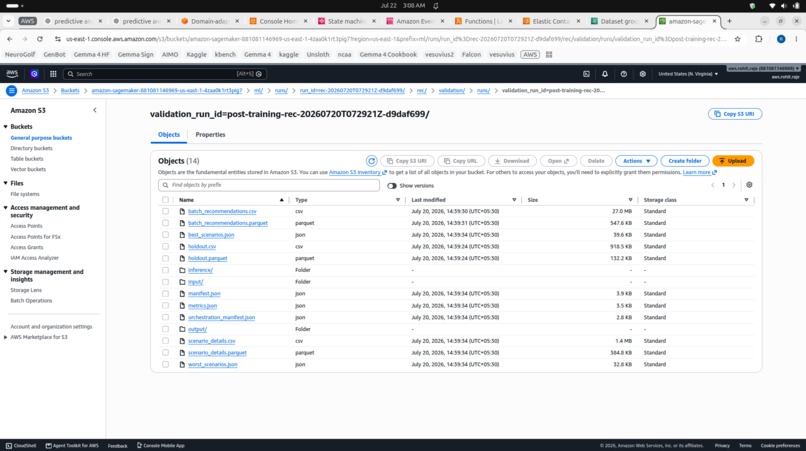 Codex built/deployed Recommendation system on AWS – screenshot 9
