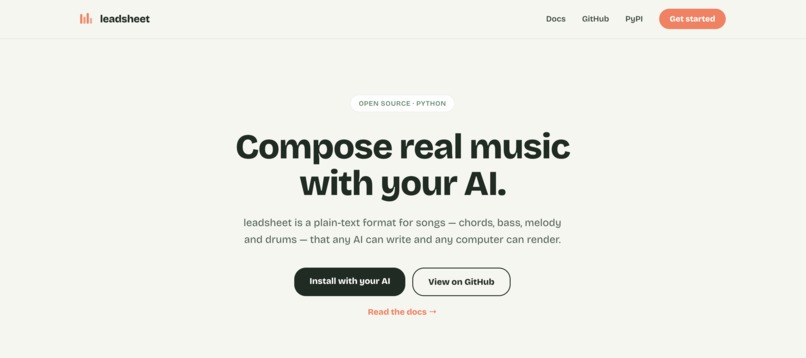 Leadsheet – screenshot 2