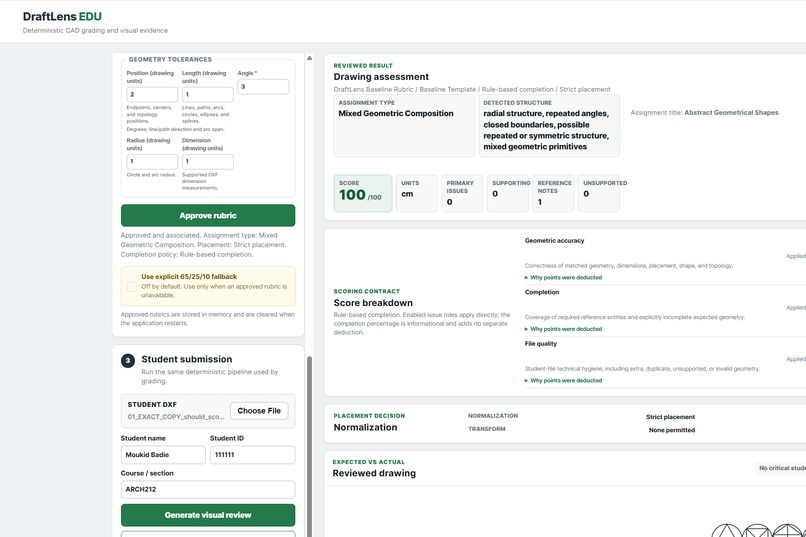 DraftLens EDU – screenshot 1