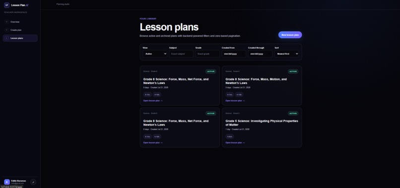 LessonPlan AI  – screenshot 10