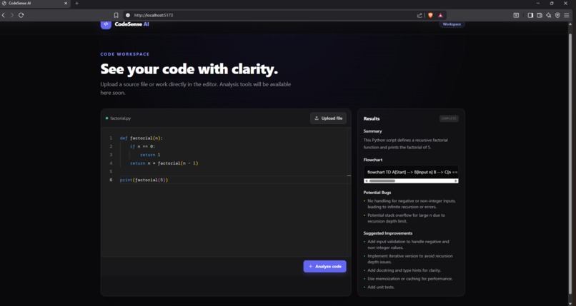 CodeSense AI – screenshot 1