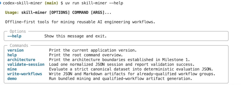 Codex Skill Miner – screenshot 2