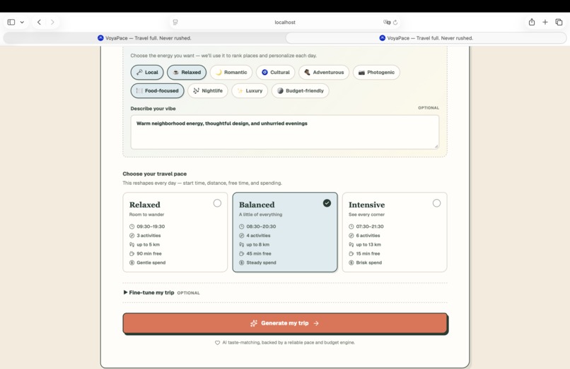 VoyaPace – screenshot 3