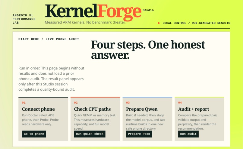 Kernel Forge Studio – screenshot 1