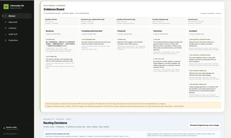 Co-founder OS — Founder Mission Control – screenshot 2