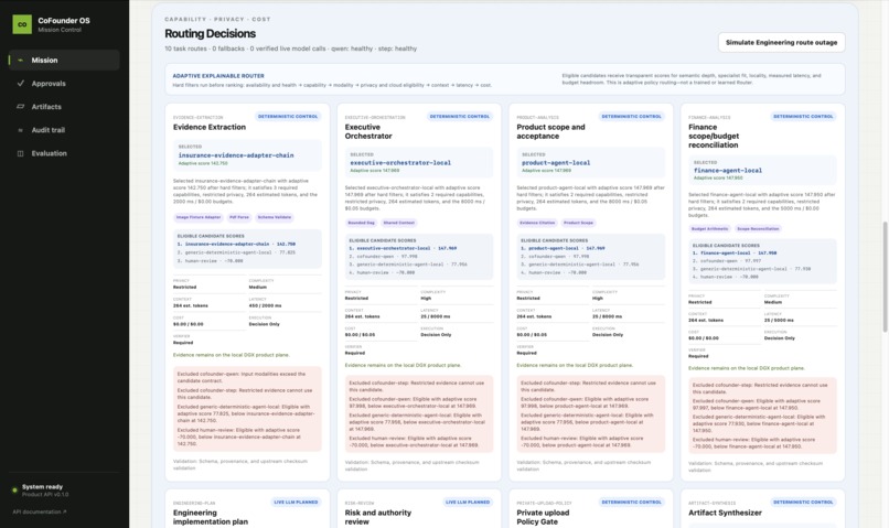 Co-founder OS — Founder Mission Control – screenshot 3
