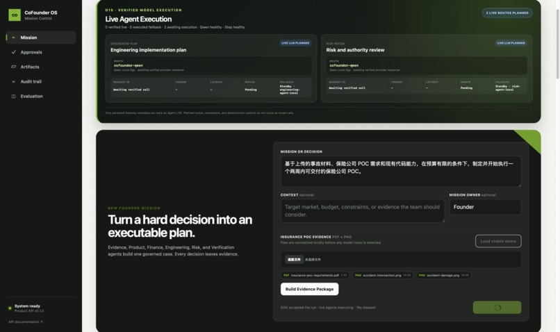 Co-founder OS — Founder Mission Control – screenshot 5