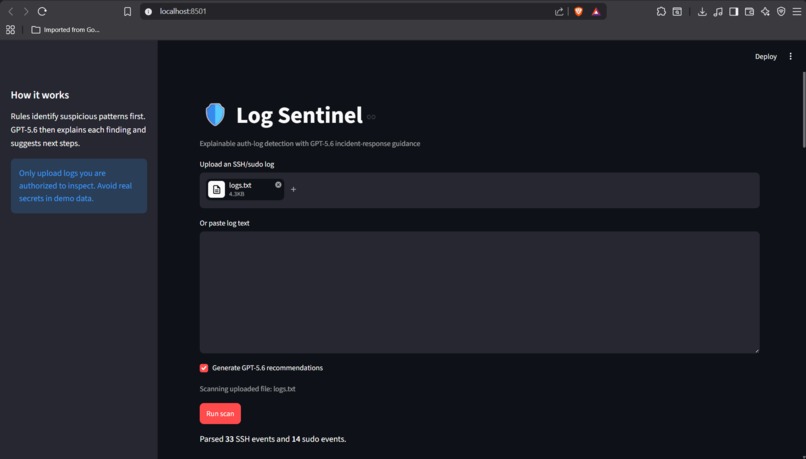 Log Sentinel – screenshot 1