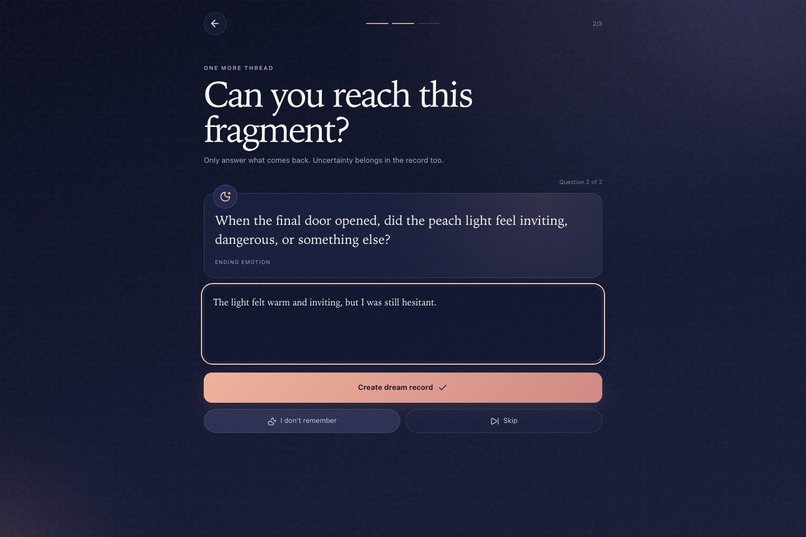 DreamTrace – screenshot 3