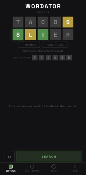 Wordator – screenshot 1