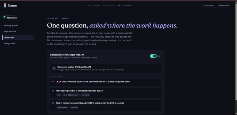 Litmus – screenshot 2