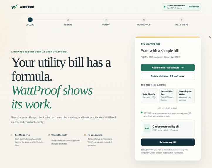 WattProof – screenshot 1