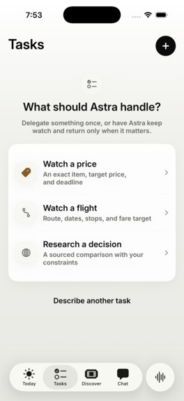 Astra AI (voice, tasks, daily planning) – screenshot 4