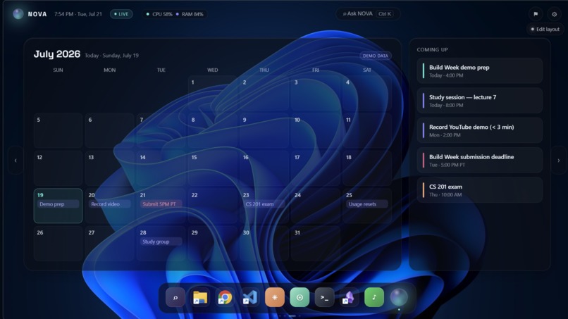 NOVA — AI Desktop Operating Companion – screenshot 1