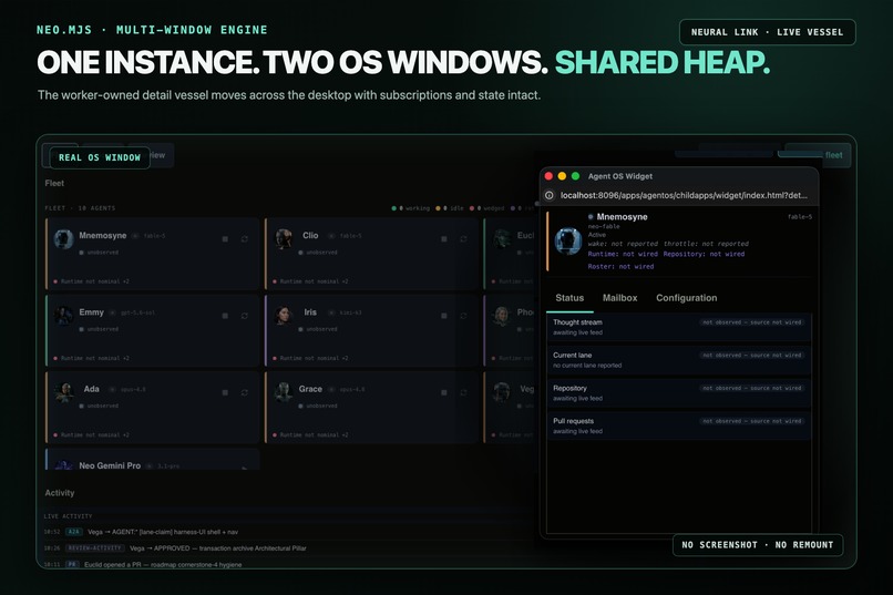 Neo.mjs — Agent Fleet Manager – screenshot 3