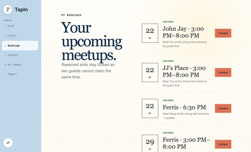 TapIn — Campus meals, matched. – screenshot 5