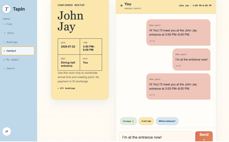 TapIn — Campus meals, matched. – screenshot 6