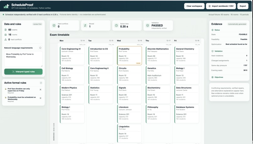 ScheduleProof – screenshot 1