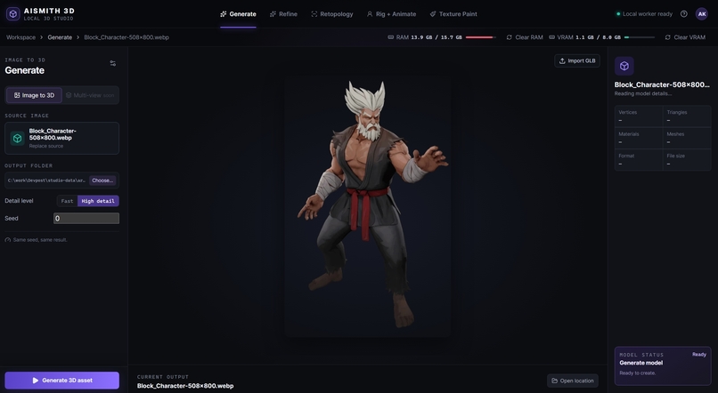 AISmith 3D – screenshot 1