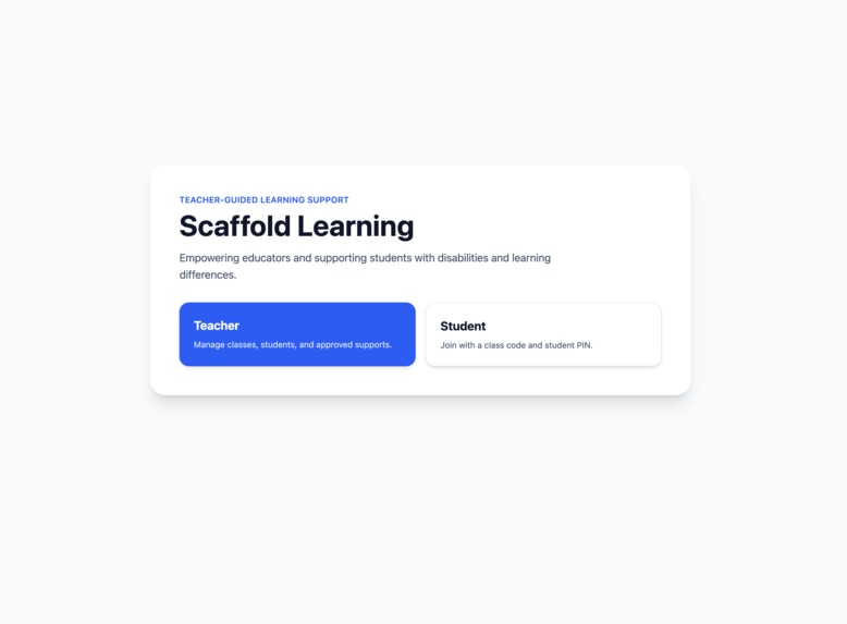 Scaffold Learning – screenshot 1