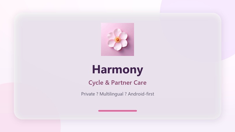 Harmony – Cycle & Partner Care – screenshot 1