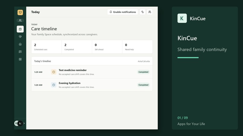 KinCue – screenshot 1