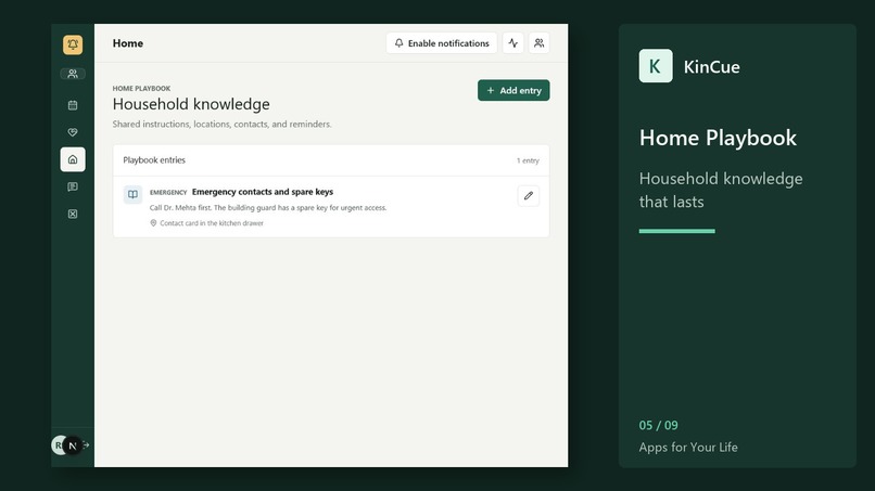 KinCue – screenshot 2