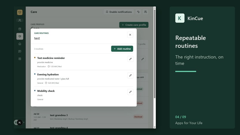 KinCue – screenshot 4