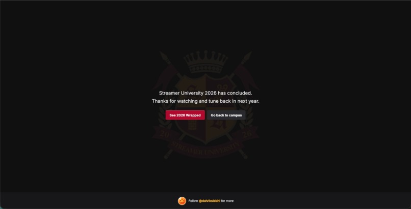 Twitch-Clone for Streamer University 2026 – screenshot 1