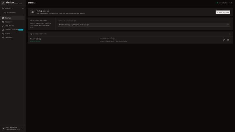 platformd – screenshot 6