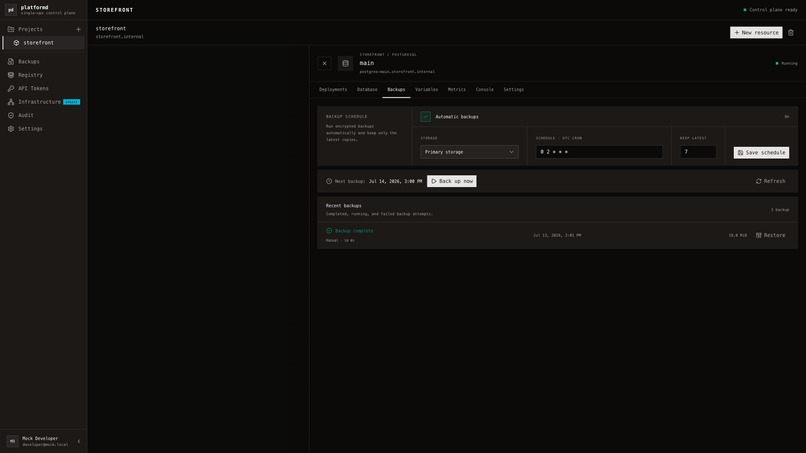 platformd – screenshot 9