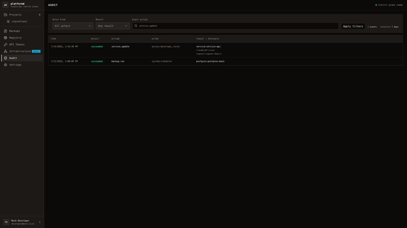 platformd – screenshot 10