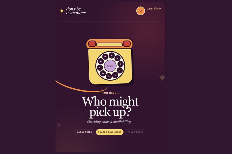 don't be a stranger – screenshot 1