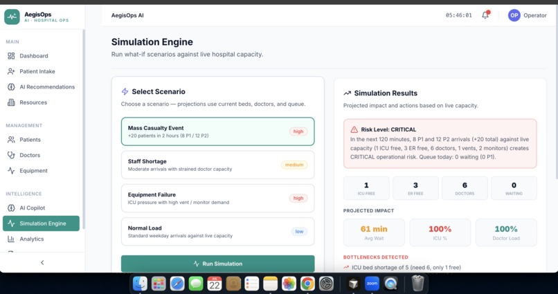 AegisOps AI: Real-Time Hospital Operations Command Center – screenshot 10
