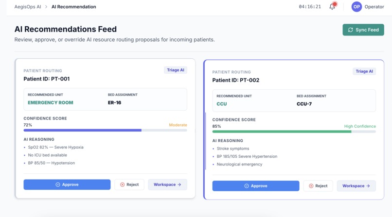 AegisOps AI: Real-Time Hospital Operations Command Center – screenshot 12