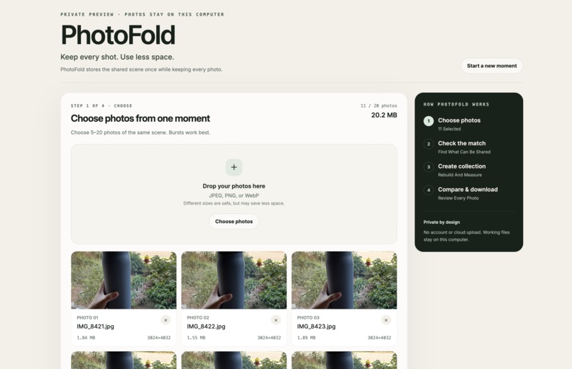 PhotoFold – screenshot 1