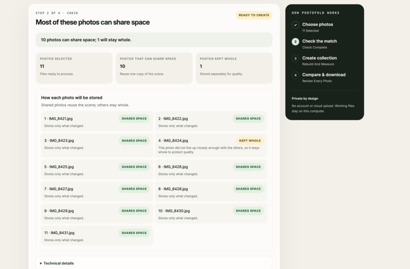 PhotoFold – screenshot 2