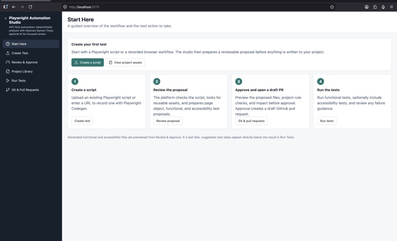 Playwright Automation Studio – screenshot 1