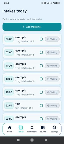 TaskMedAlert – screenshot 1