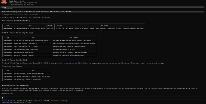 Agentic Soc platform – screenshot 5
