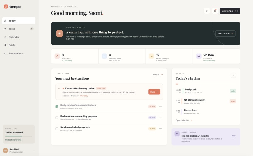 Personal Operating System – screenshot 1