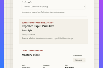 Training Box: Web-Based Fighting Game Execution Trainer