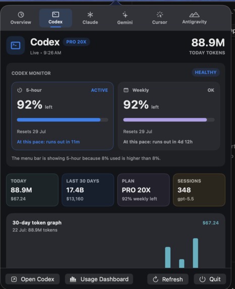 TokenBar – screenshot 2