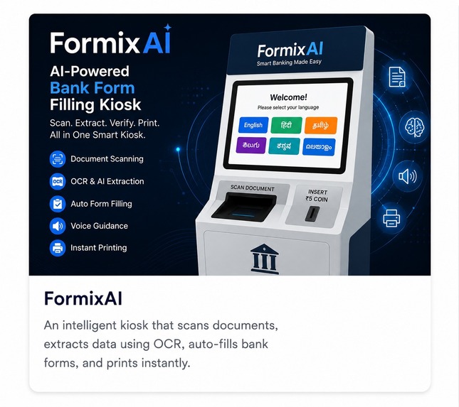 AI BASED BANK FORM FILLING KISOK – screenshot 1