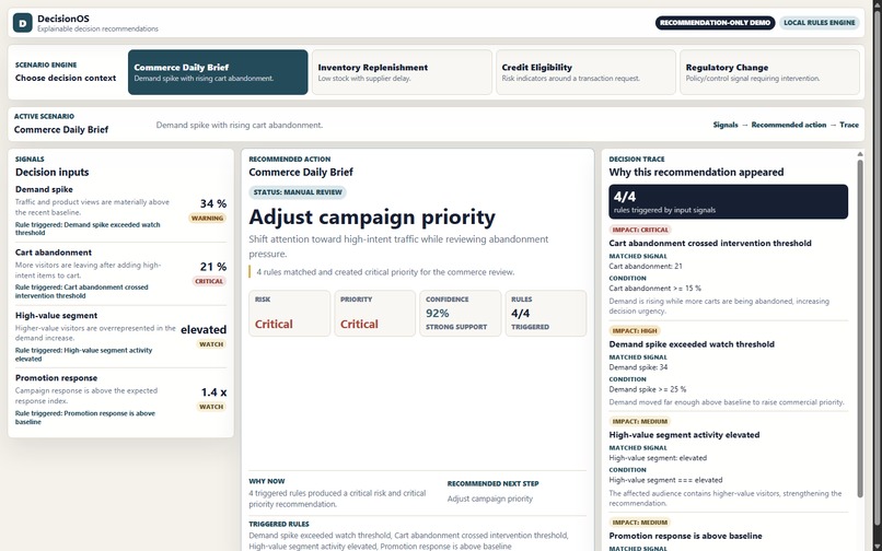 DecisionOS – screenshot 2
