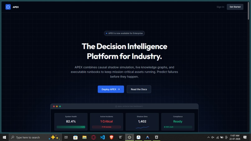 APEX – screenshot 1