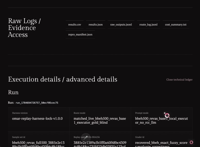 OmarAGI Reliability BYOK Replay – screenshot 10