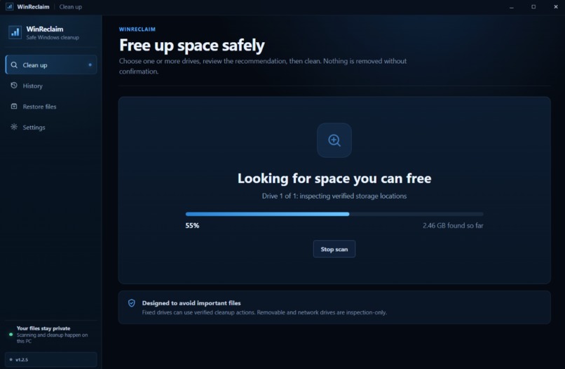 WinReclaim – screenshot 2
