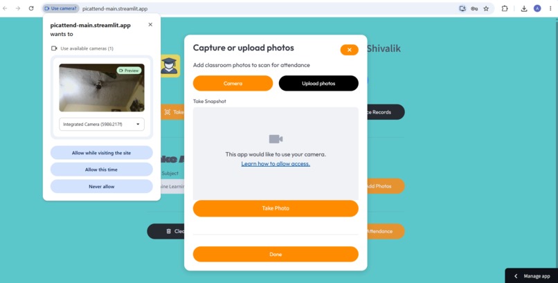 Smart Attendance Using Ai - Face Recognition. – screenshot 5