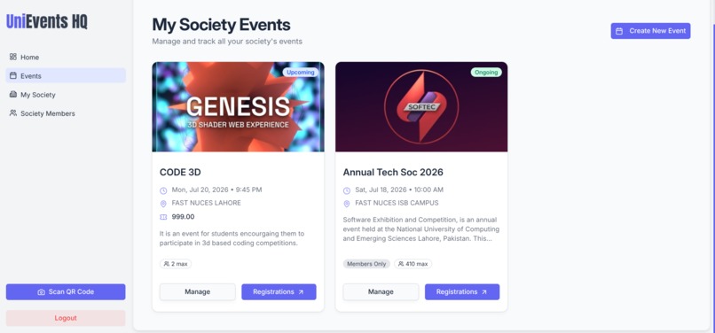 UniEvents HQ – screenshot 5